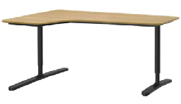 [FURN_1118] Corner Desk Left Sit